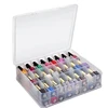 48 Cells 2 Layer Nail Polish Organizer Portable Clear Nail Supplies Needlework Storage Box Adjustable Storage Case 6