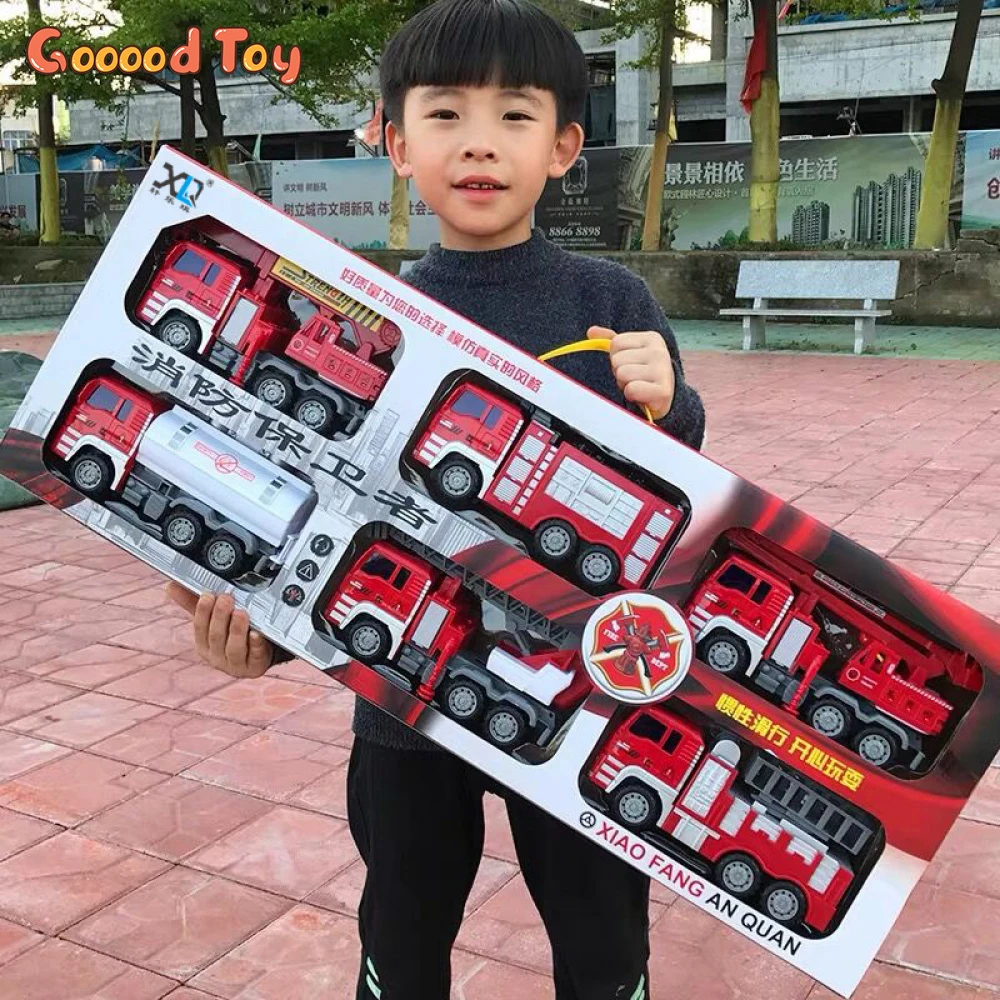 Kids Toy Fire Truck Car Toys Children's large fall-resistant Car toy set ladder truck engineering truck toys for boys kids Child kids toy fire truck car toys children s large fall resistant car toy set ladder truck engineering truck toys for boys kids child