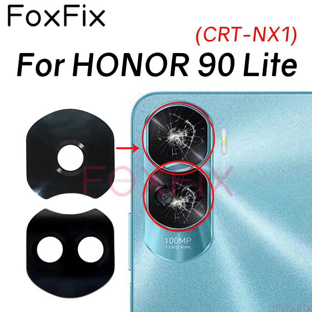 Verre De Caméra Arrière De Rechange Pour Honor 90 Lite (CRT-NX1/NX2/NX3) - Noir, Neuf