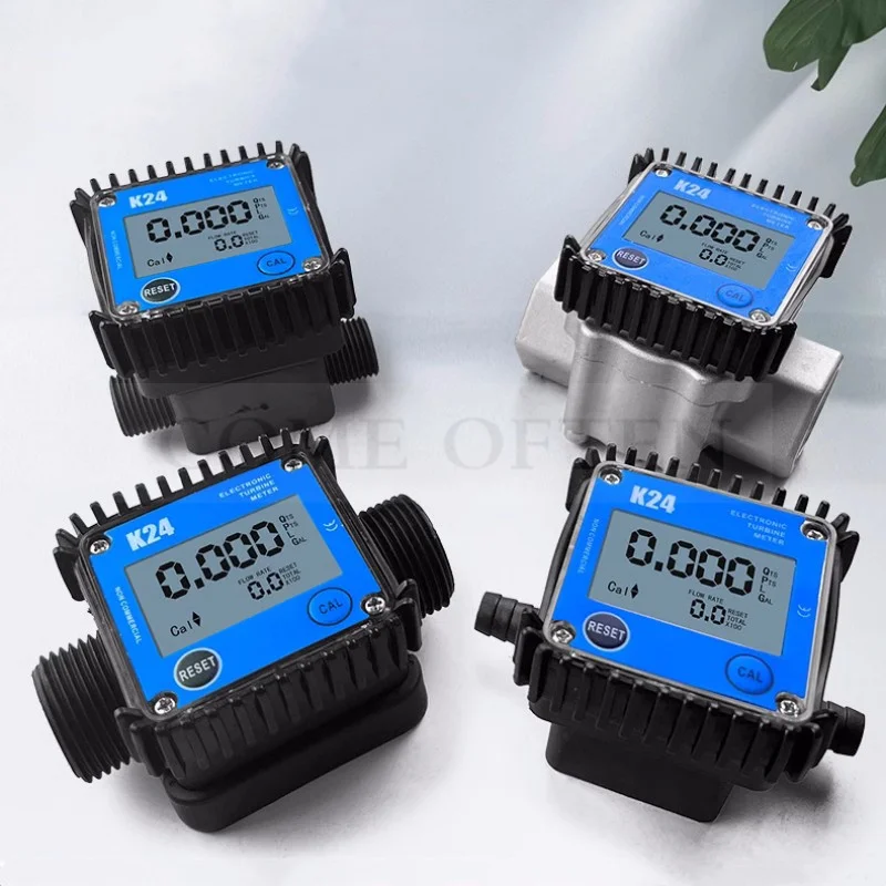 G1/4" G1" Micro Flow Digital Display Meter Gear Flow Meter Diesel Gasoline Oil Hydraulic Oil Soy Water 0.2-10L/min 10-100LPM