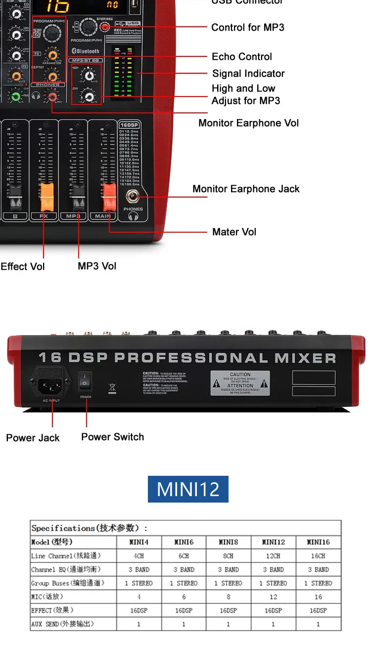 충전식 듀얼 Cd USB Mp3 CE 표준 오디오 Dj 믹서 플레이어, 새로운 스타일