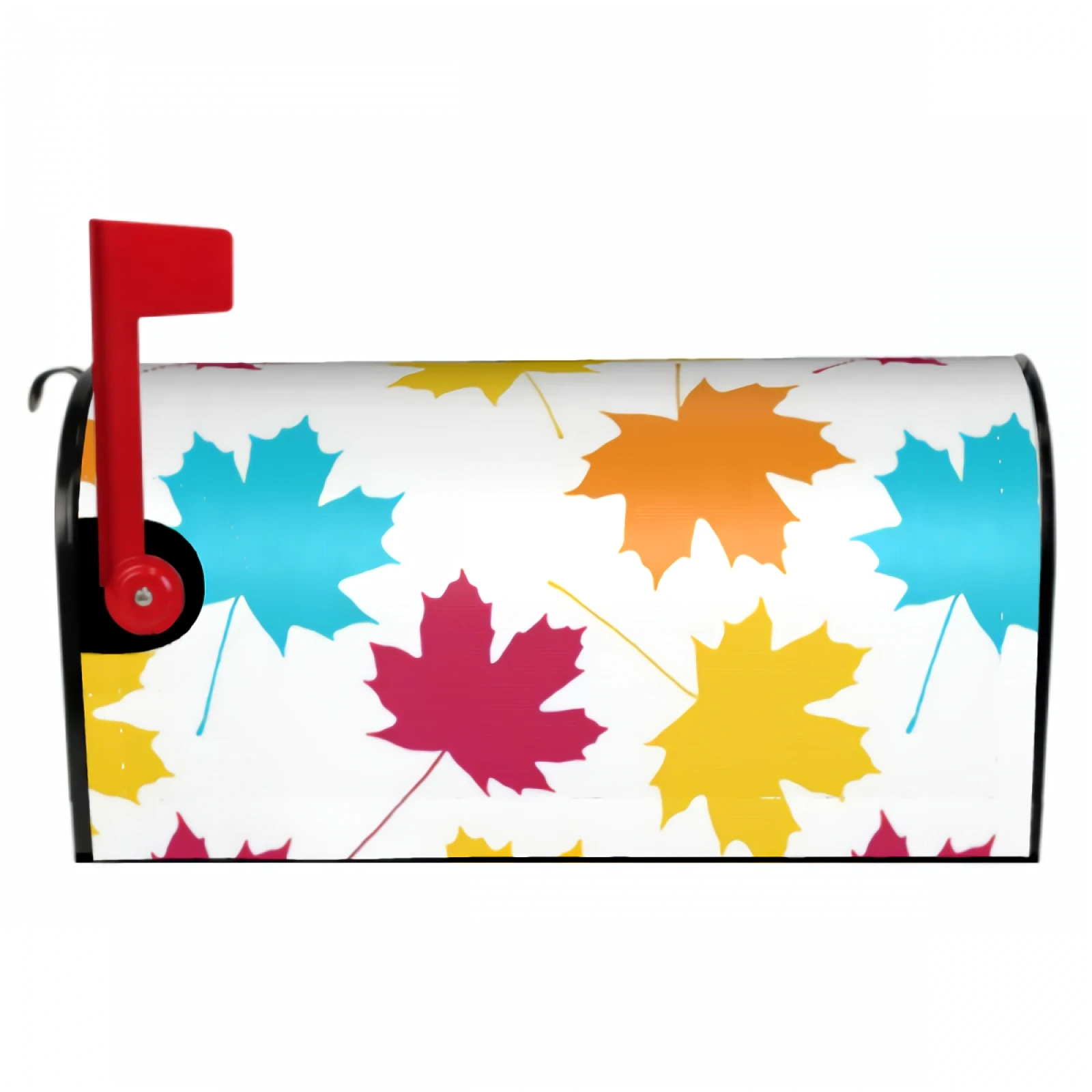 

Fall Maple Leaf Butterfly Mailbox Covers Magnetic Autumn Best Time Is Coming Decorative Mailboxes Wraps Post Letter Box Cover