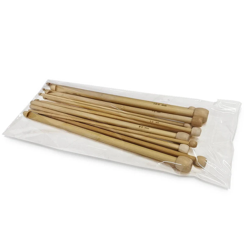 Bamboo hook knitting needle 12 hand tools crochet 25cm DIY hand knitting process