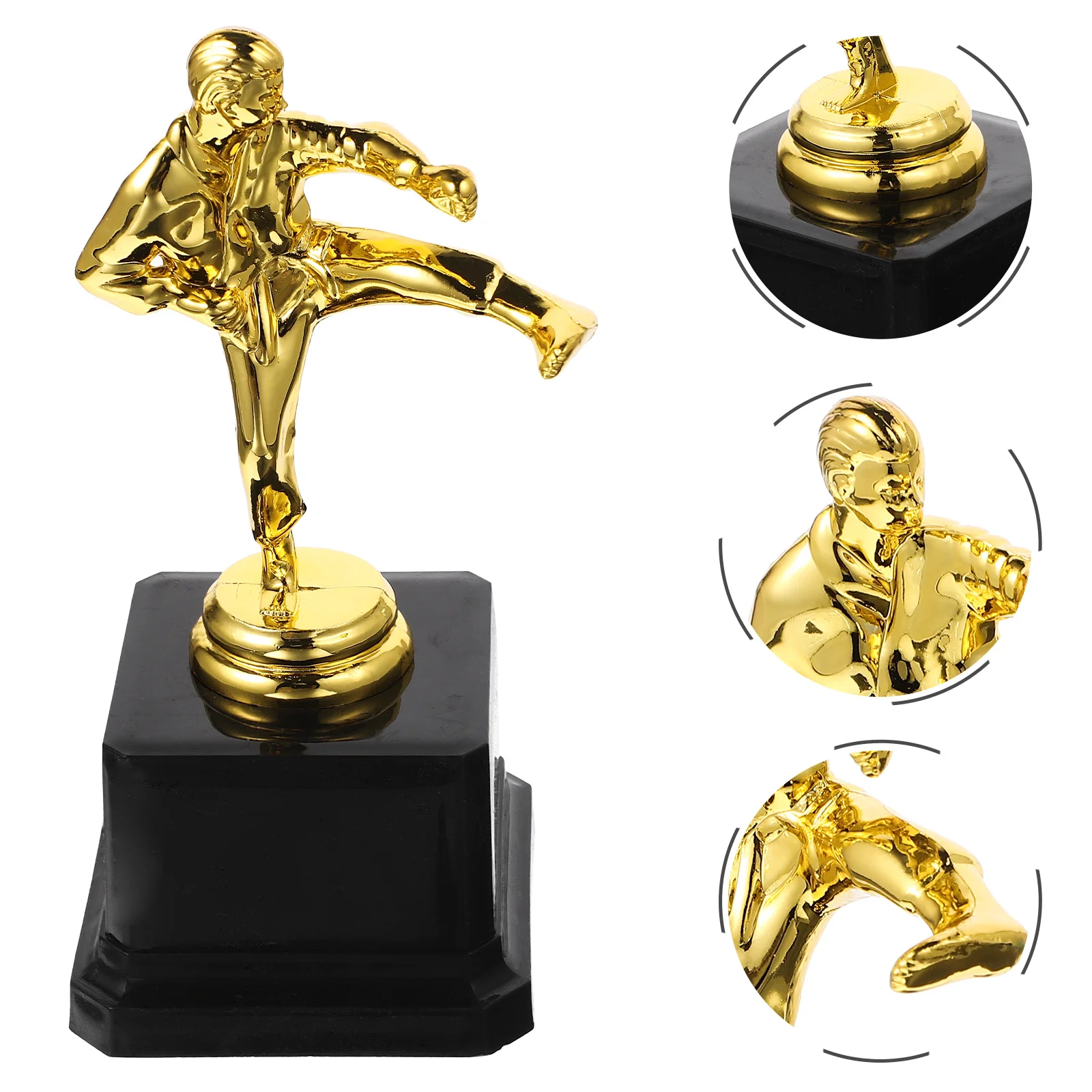 Golden Taekwondo Trophy Award Cup Celebration Competition Souvenir Prize Decor Kids Trophy Martial Souvenirs Team Sports