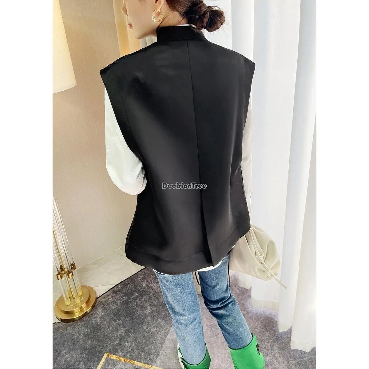 2025 summer autumn chinese style women exquisite embroidery vest oriental traditional women vest tang suit versatile pd