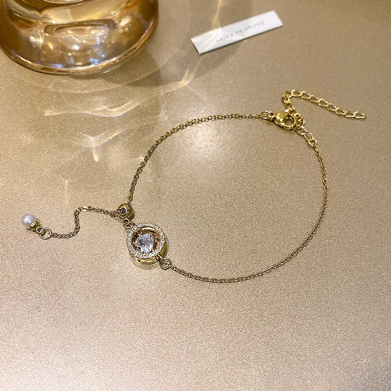 NEUF. Bracelet délicat à chaîne en pierre semi-précieuses