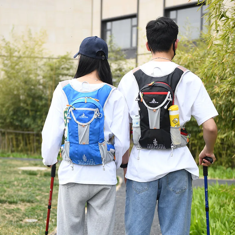 Outdoor Sports Cross-country Waterproof Backpack Running Hydration Pack Rucksack Unisex Breathable Vest Bag For Mountain Biking
