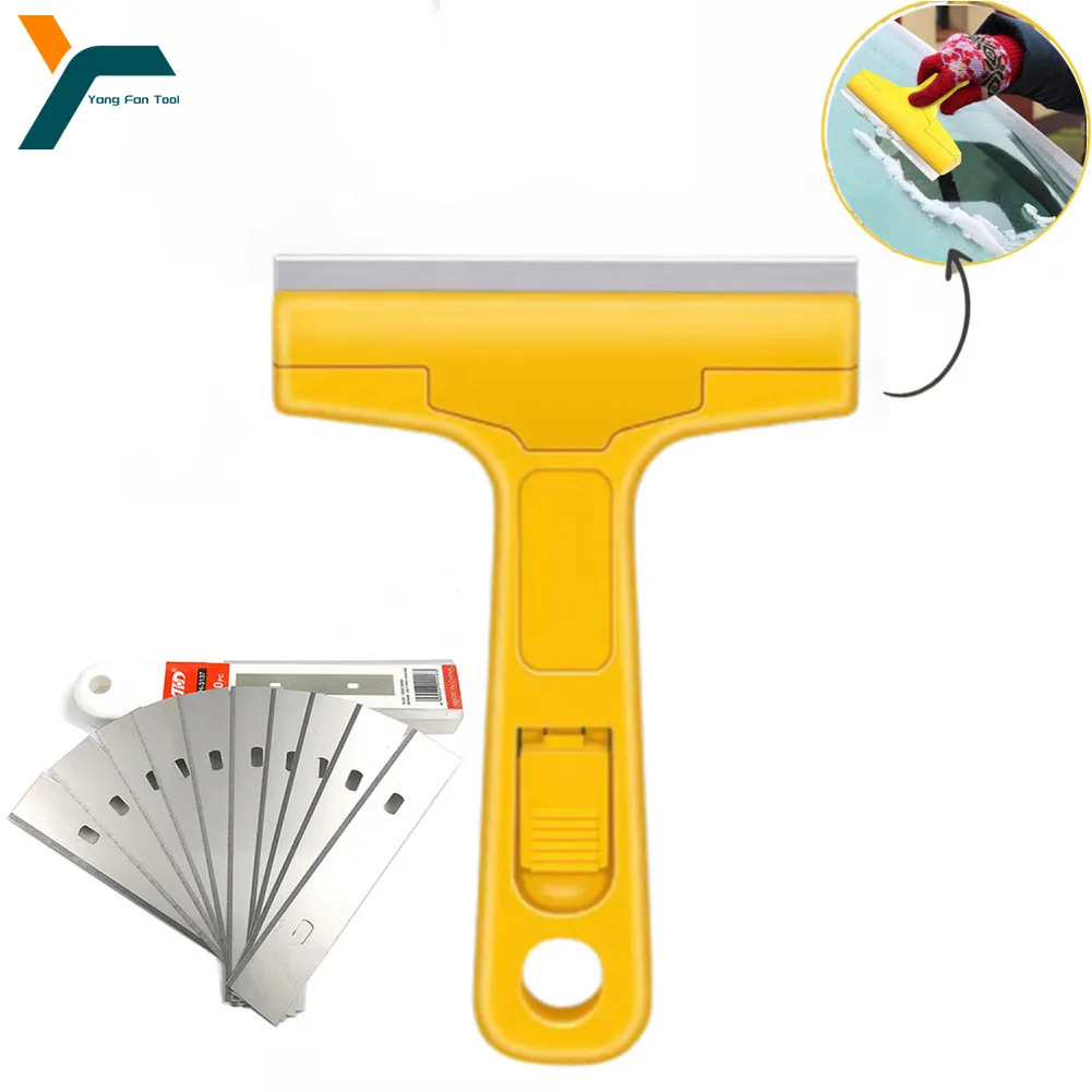 100mm Cleaning Shovel Cutter Portable Cleaning Knife Glass Floor Tiles Scraper Blade Seam Removal Household Kitchen Hand Tool