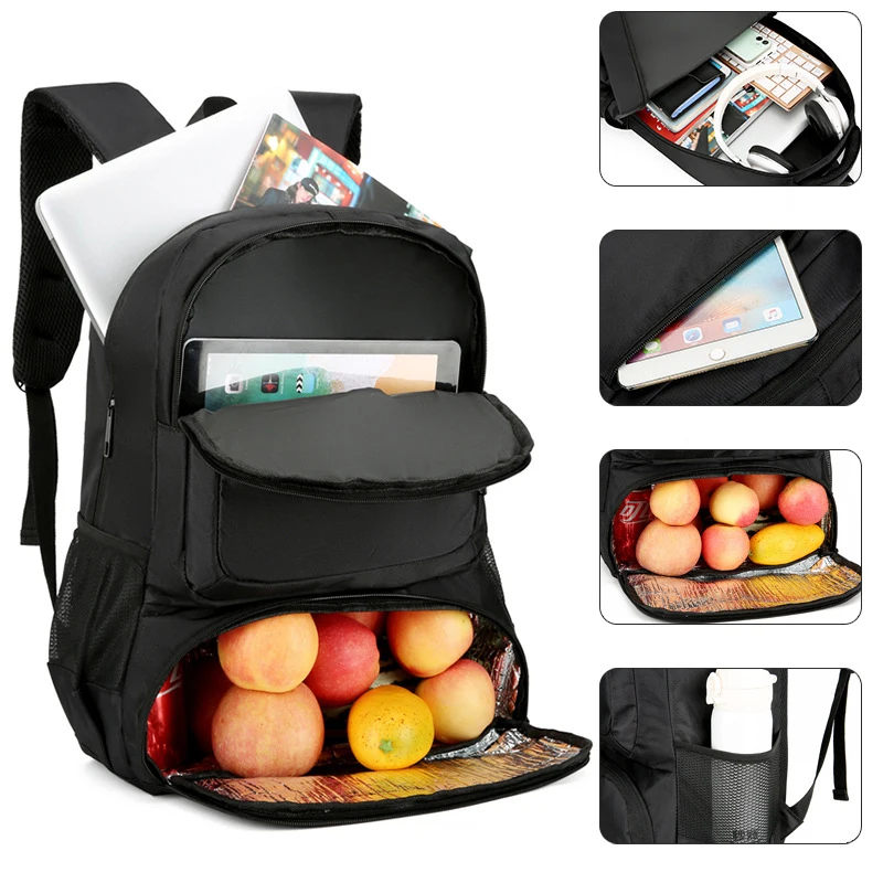 16inch Laptop Backpack With Lunch Compartment For Men Large Capacity ...