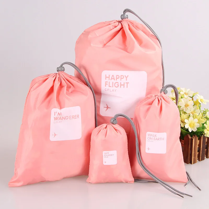 4 Pcs / Lot Waterproof Travel Storage Bags Travel Shoe Makeup Organizer Laundry Bag Underwear Cosmetics Sorting Package shoe bag travel makeup containers