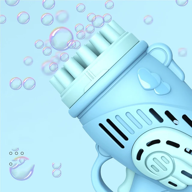 23 Holes Bubble Gun Toys Soap Bubbles Machine for Children Electric Bubble Shooter Summer Soap Water Bubbles Maker For Kids 3
