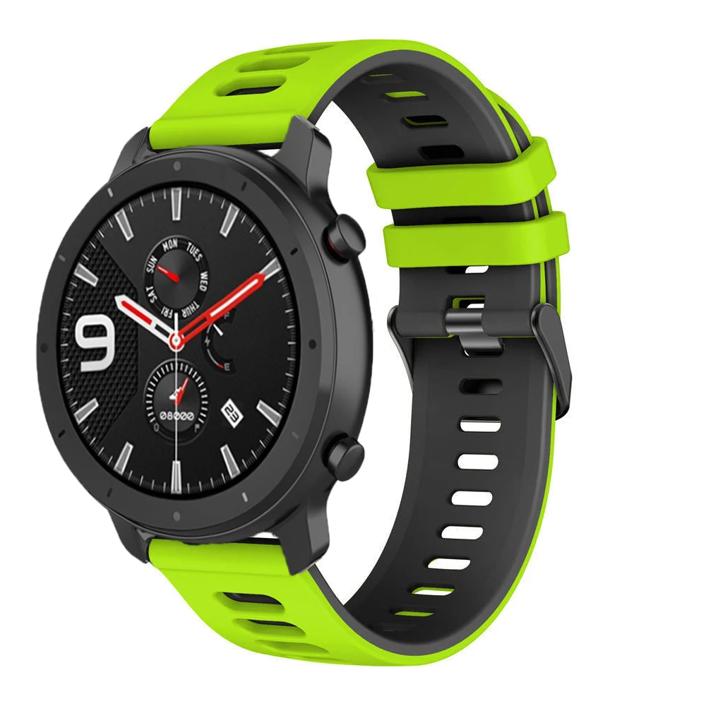 Silicone Sport Watchband – 20/22mm Replacement Strap