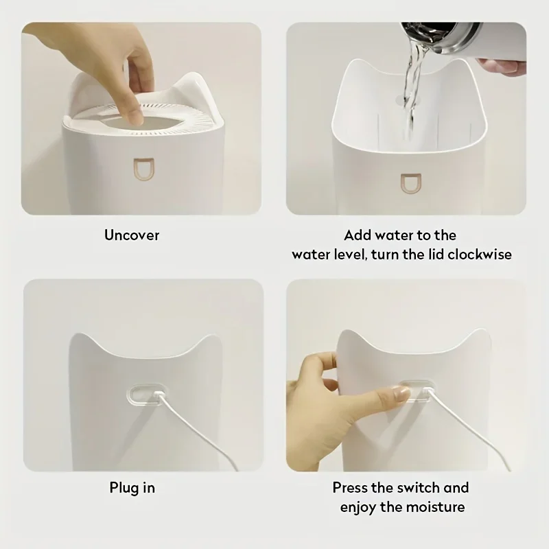 3.3L سعة كبيرة فوهة مزدوجة مصباح ليد المرطب بالموج...