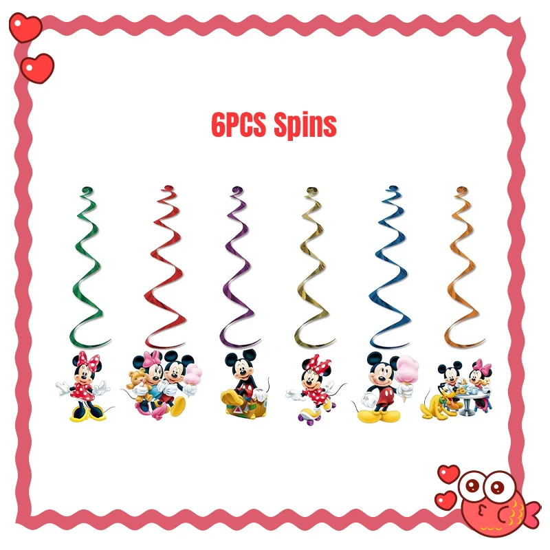 thumbnail image 1 of Decoración para fiesta de cumpleaños de Mickey Mouse de Disney, suministros para fiestas, vasos de papel, platos, globos, vajilla, telón de fondo, mantel, regalos para bebés, 1 of 5