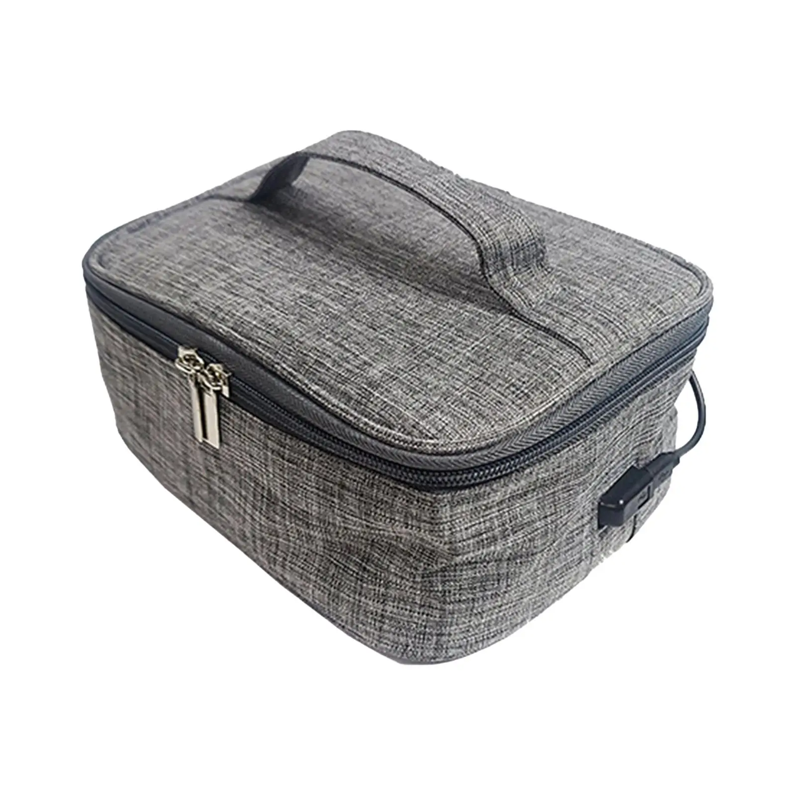 USB Heated Lunch Boxes Bag Container Oxford Cloth with Zipper Food Warmer Waterproof Material Portable Oven Reusable Convenient