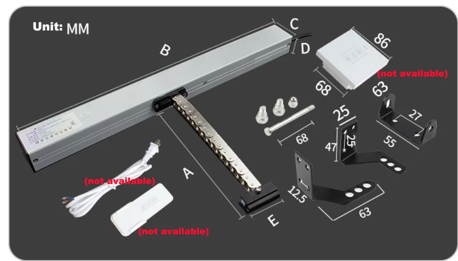 400mm 300MM 200MM Automatic Window Opener Window Actuator Tuya Wifi Smart Home