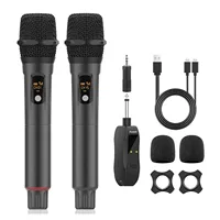 Wireless Microphones Rechargeable, Aveek Karaoke Handheld Microphone with Receiver,Microphones for Singing,Karaoke Machines,DJ