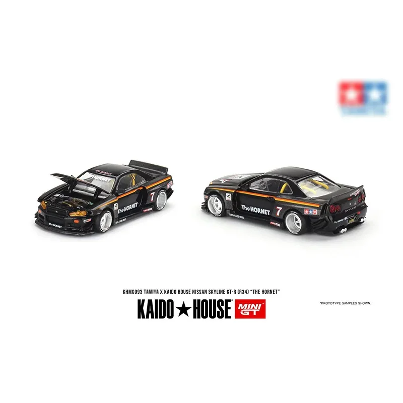 

In Stock MINIGT 1:64 Kaido House Skyline R34 Carbon Diecast Diorama Car Model Collection Miniature Carros Toys