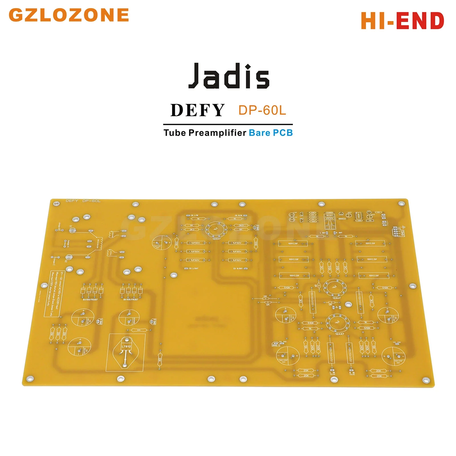 

ASYPDZSW HI-END DP-60L Tube preamplifier Base on jadis circuit tube preamp Bare PCB