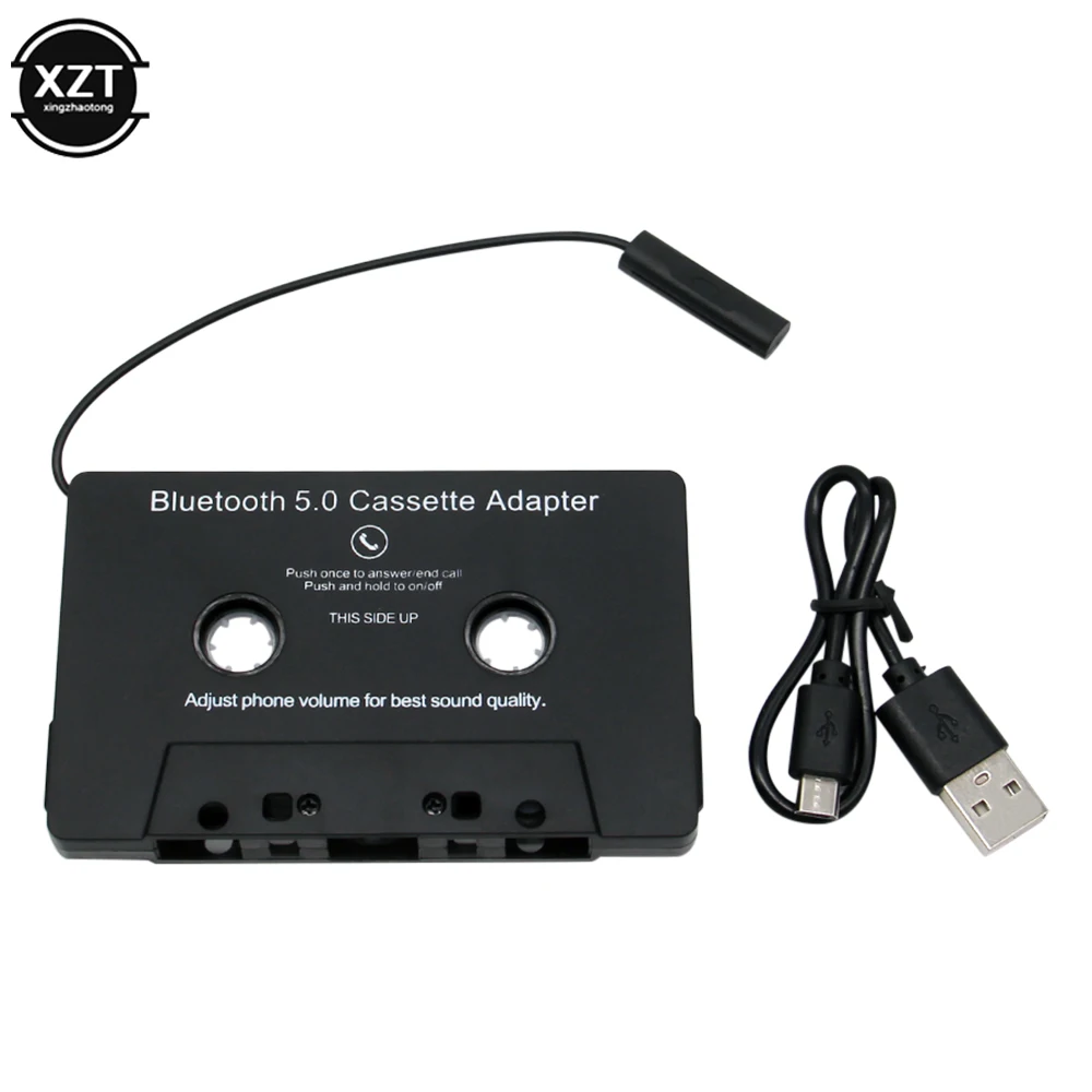 CarBluetooth50CassetteAdapterMP3SBCStereoBluetoothAudioCassetteForAuxAdapter