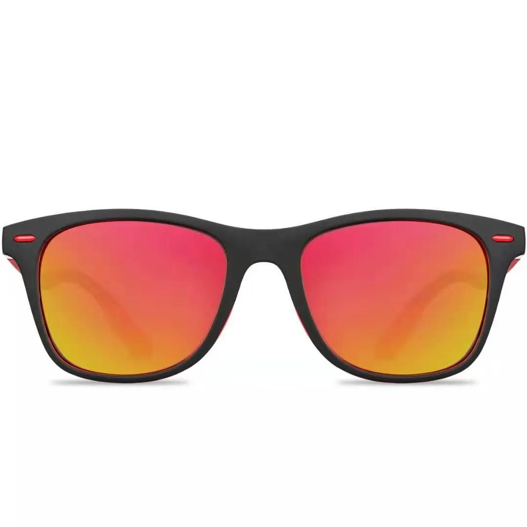 Unisex Classic Polarized Square Sunglasses - Anti-Glare UV400 Protection for Travel and Outdoor Activities