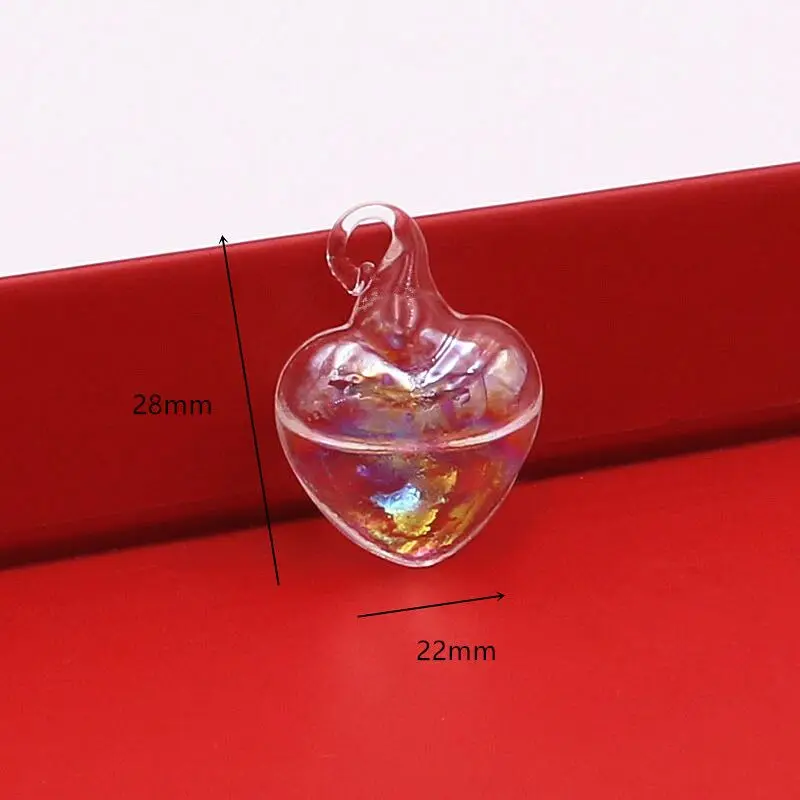 10pcs Rainbow With Liquid Glass Bubble Dangle Earrings For Women Original Hand Blown Glass Ball Asymmetric Drop Earrings Gifts