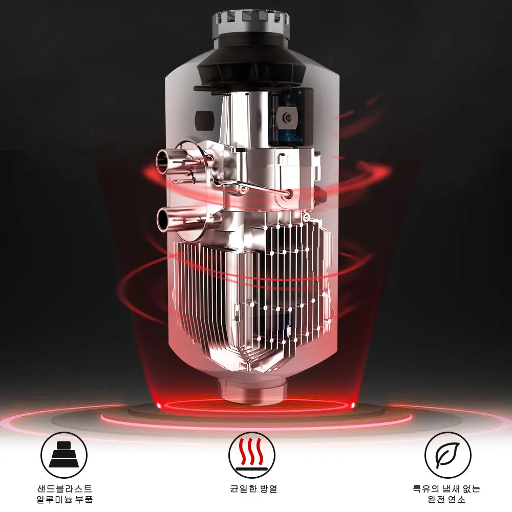 FDIK 자동차 디젤 히터, 12V, 24V, 5KW, 알루미늄 쉘, 공기 주차 히터, LCD 스위치, 자동차 요트 보트용 유사 Websato Eberspacher