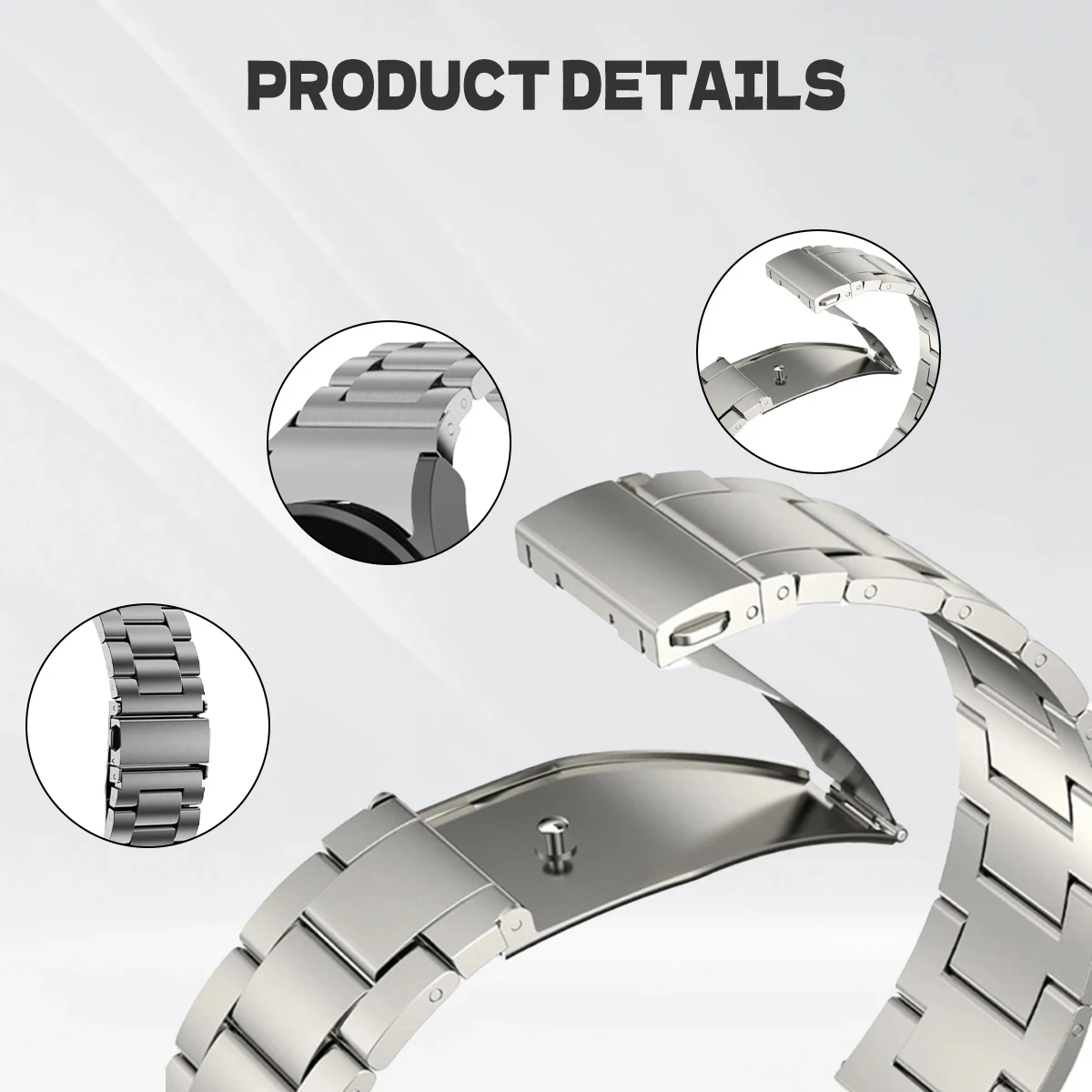 Quick Fit Stainless Steel Strap - No Gaps Design