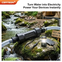 Micro Générateur Hydraulique 5V 0.5W G1/4 pour Robinet Intelligent Capteur de Douche Générateur de Débit d'Eau Fileté Mini Turbine Salle de Bain 1