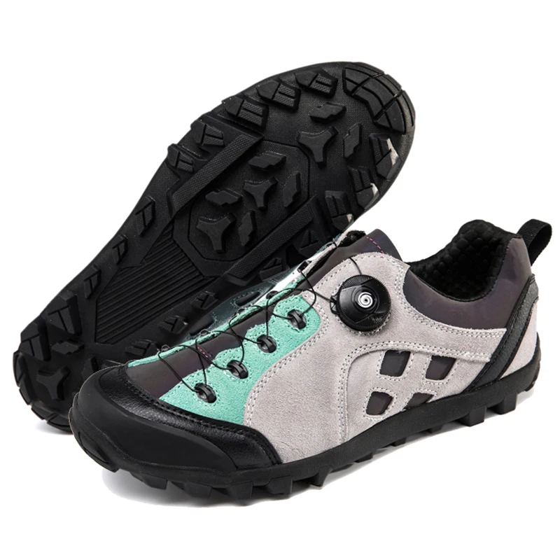 Leather Cycling Shoes Mountain Speed Outdoor Racing Sneakers 39-46 MTB