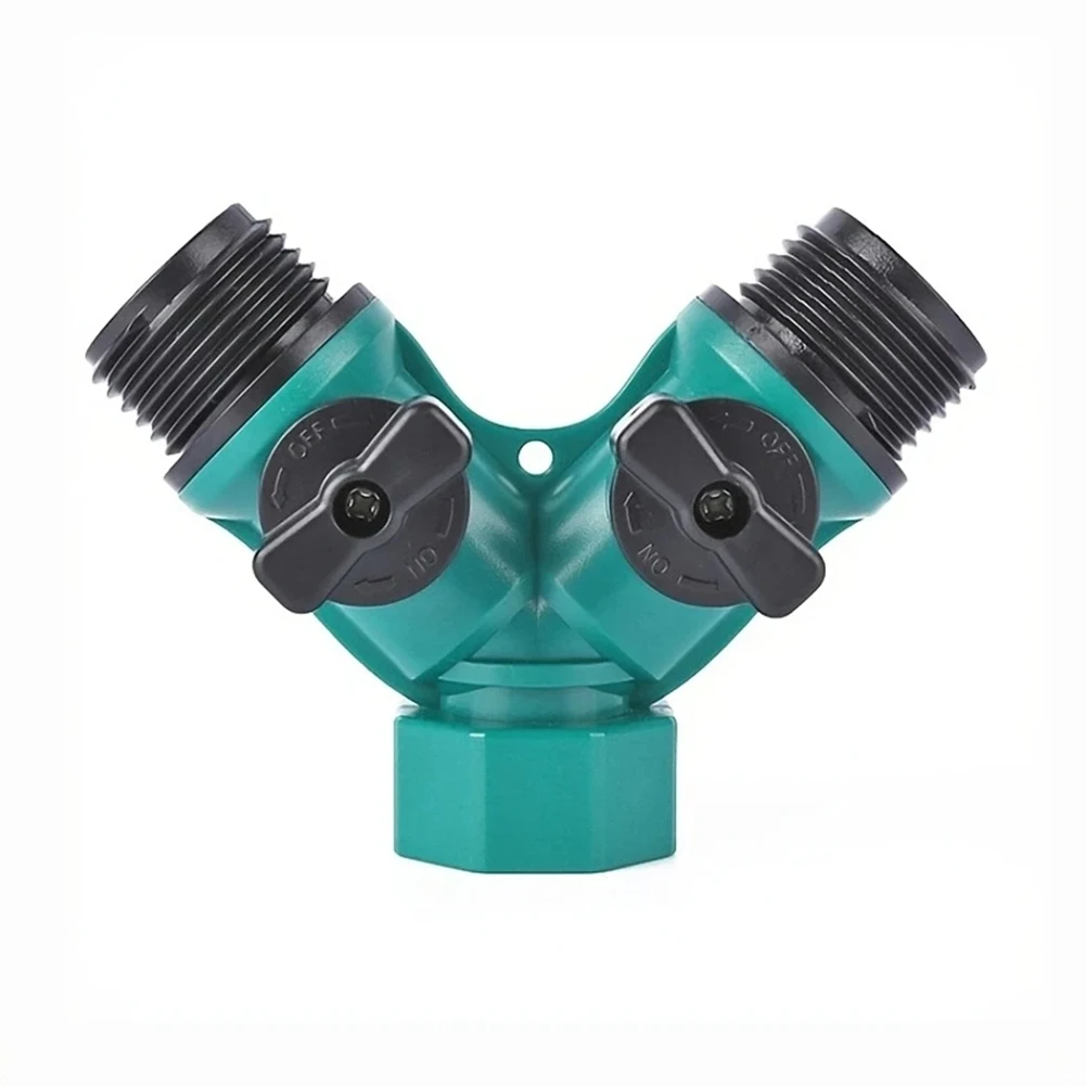 Two Way Connector Connector Irrigation ABS Plastic Adjustable Water Flow Quick Connector Usage Y Type Water Pipe