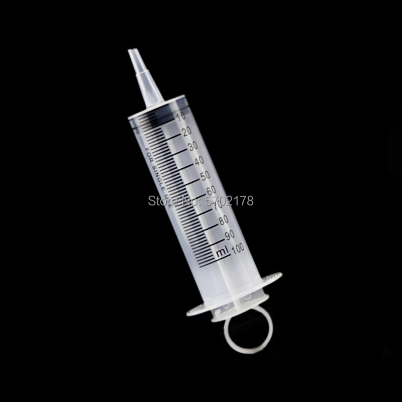

Free shipping 100ml reusable large hydroponic plastic nutrition measuring syringe syringe