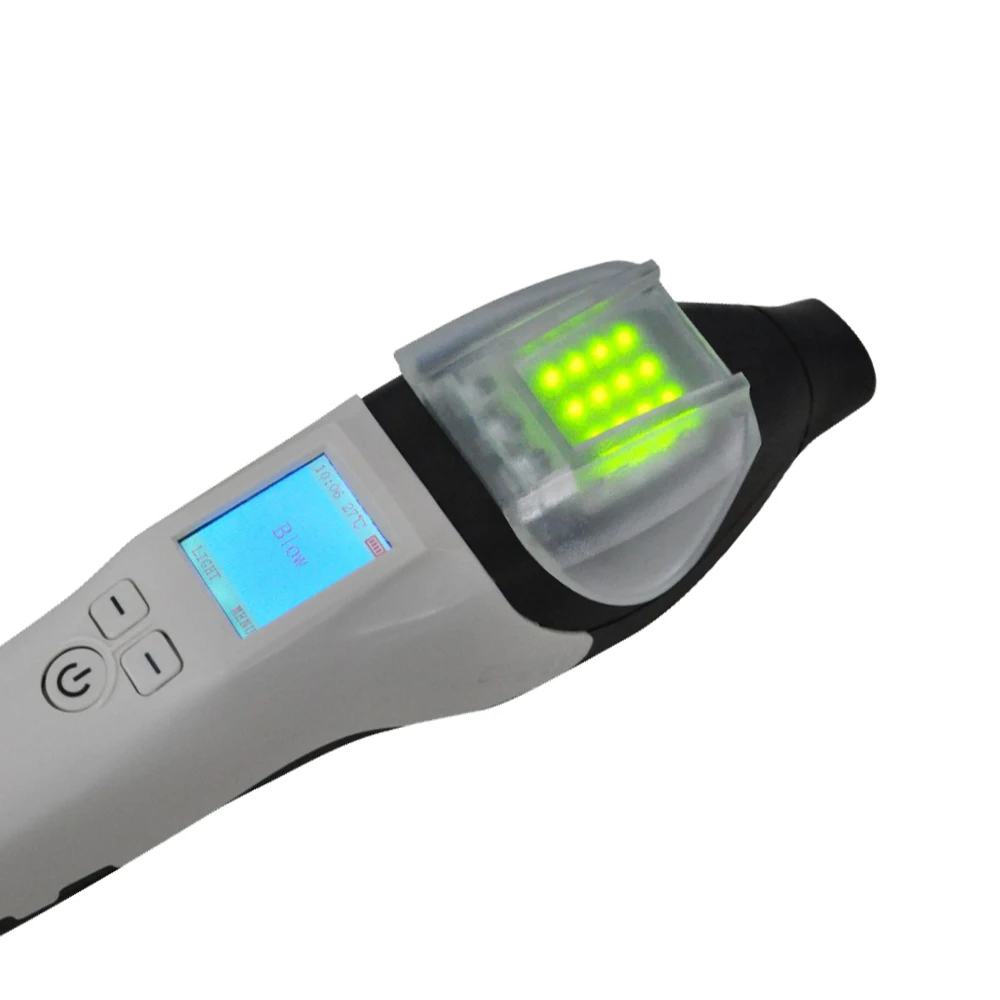 AT7000 Portable Breath Alcohol Tester Quick Response for Police Alcohol Test with Digital LCD Breathalyzer