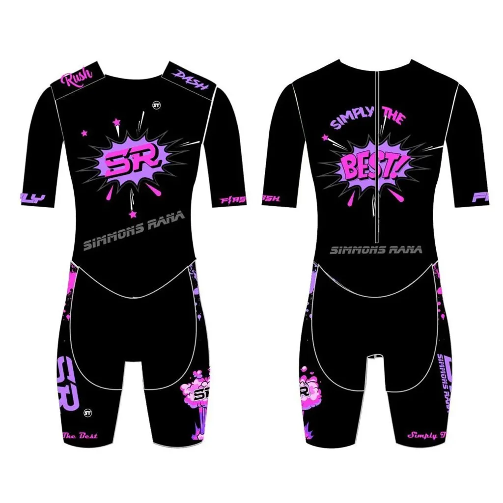 SR Men's Performance Inline Skates Racing Skinsuit Speed Skates Short Sleeve Quick Dry Breathable Skate Tights Swiming Suits 4