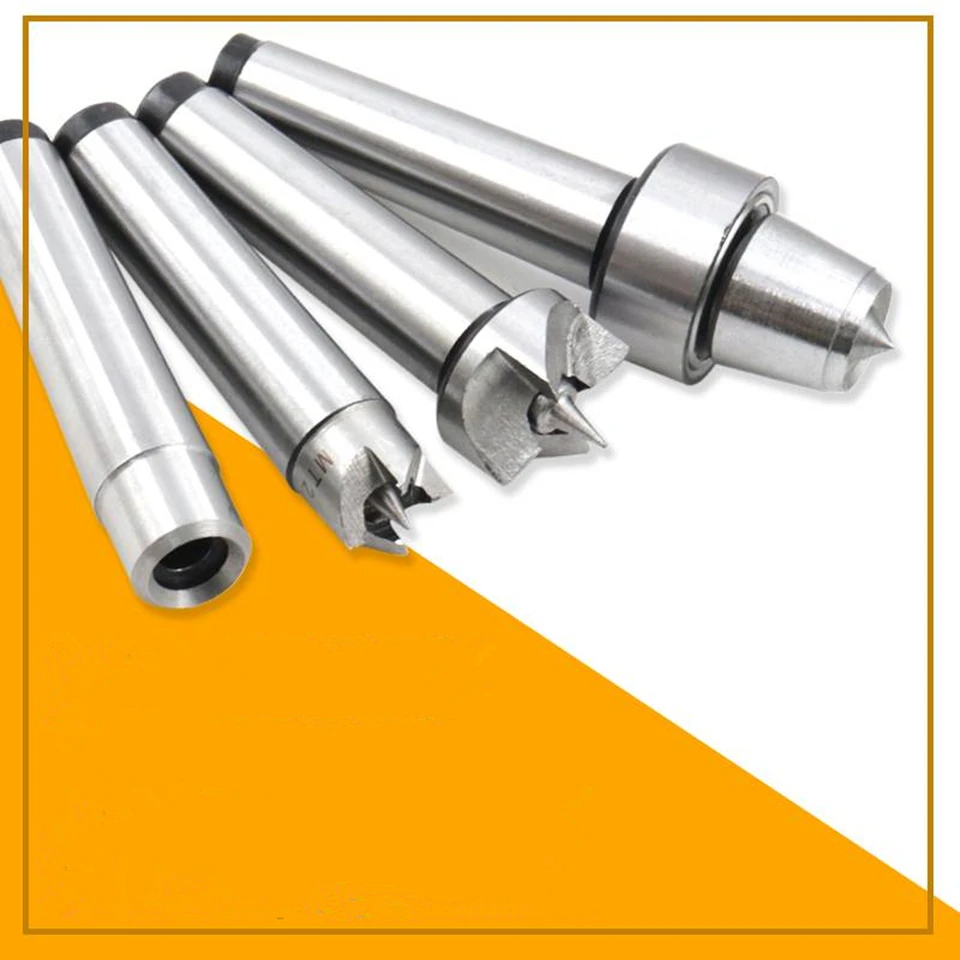Centro Vivo MT2 Per Tornio Legno E Metallo - Punta A Tazza Con Cuscinetti In Acciaio Inox - 3