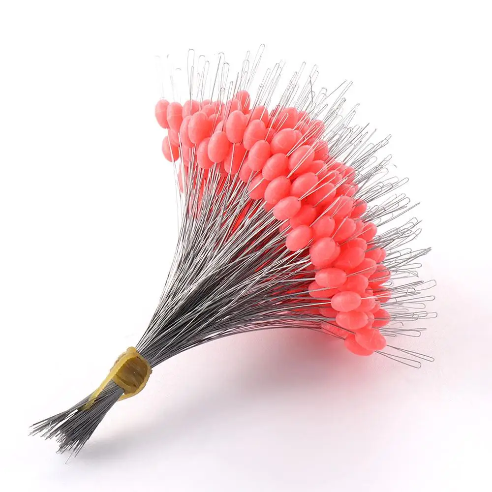 Description Picture 4 of item300pcs/Pack Fishing Connector Rubber Stopper Oval Fishing Line Resistance Fishing Bobber Space Bean Fishing Floater Silicone