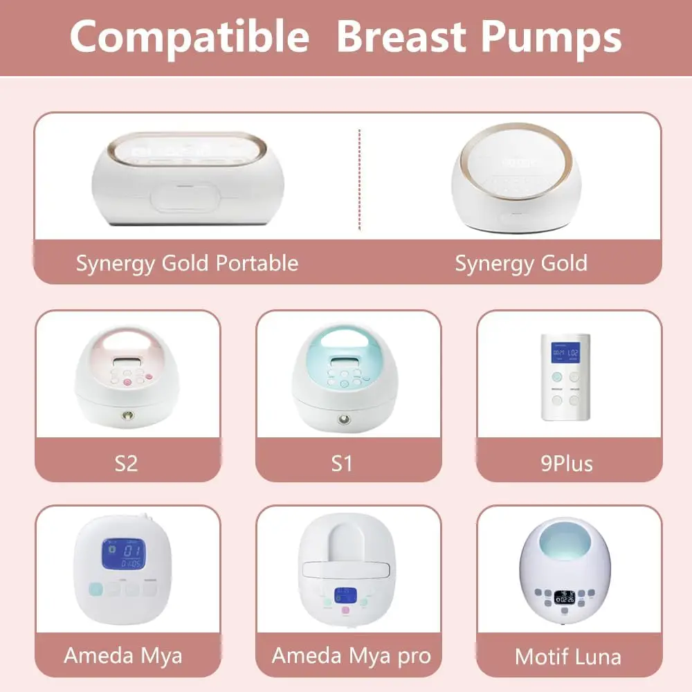 Flanges Compatible with Spectra S2/S1/9 Plus Ameda MYA Motif Luna Cimilre Breast pumps ,Flanges/Shields Replacement Parts