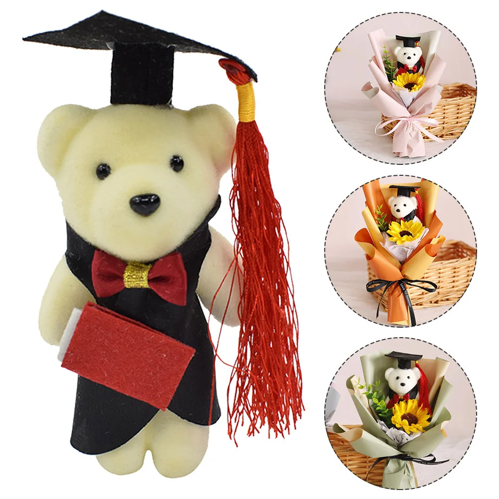 

24pcs Bear Dolls Cartoon Decorationss Graduation Bouquet DIY Bear Ornaments