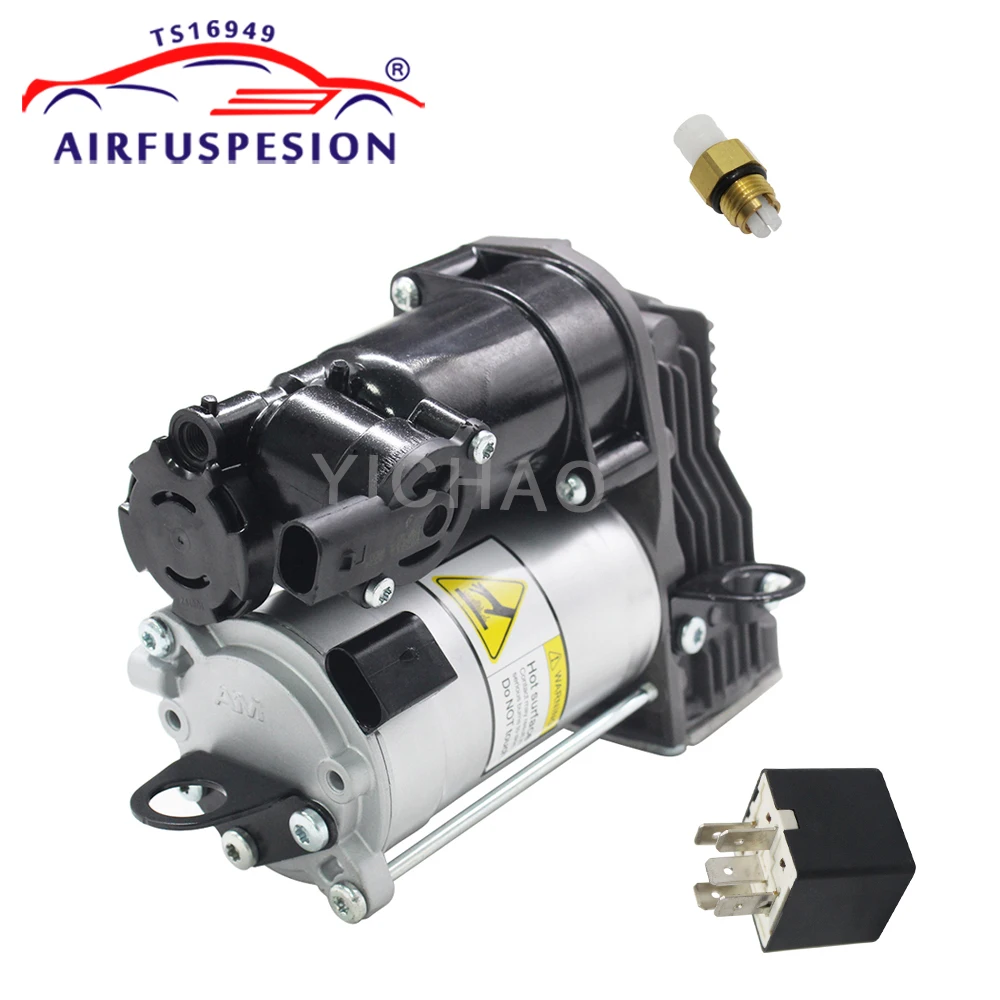 Air Suspension Compressor Pump with Air Valve Relay For Mercedes W221 W164 X164 W166 X166 A2213200704