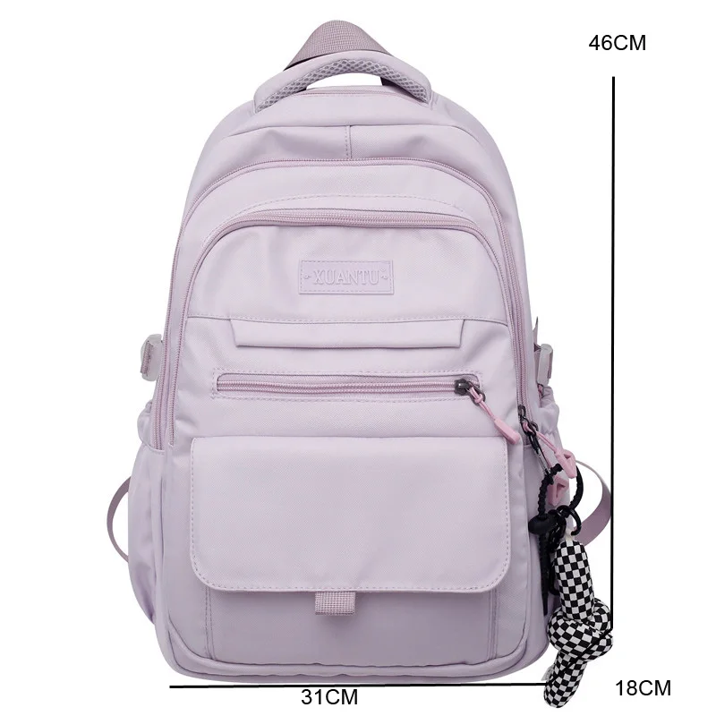 Trendy Women Backpack Nylon Female Harajuku School Bag College Book Lady Travel Backpack Kawaii Fashion Girl Bag Men Student New