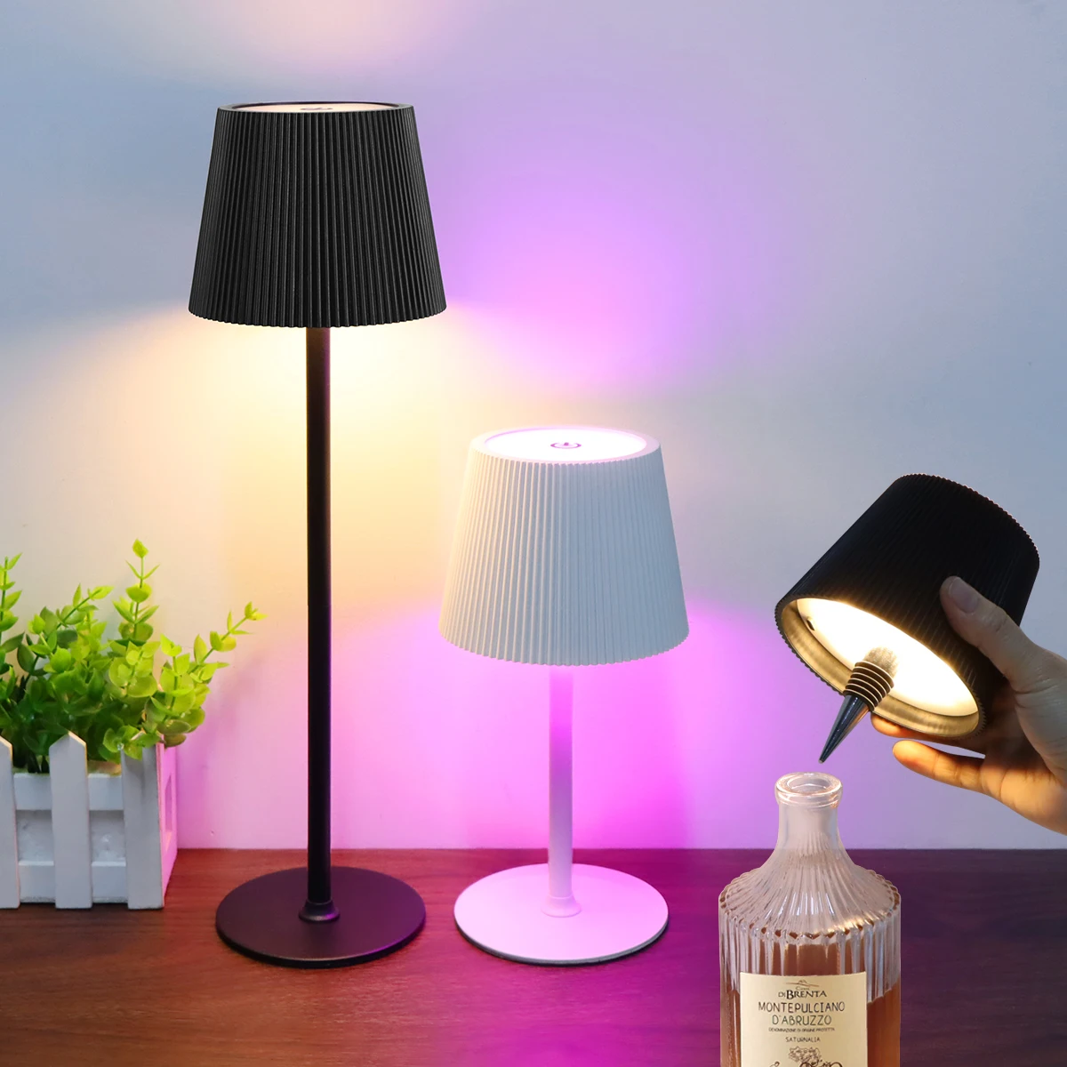 Dimmable USB Rechargeable LED Atmosphere Lamp