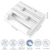 6 In1 Kitchen Wrap Dispenser Foil and Plastic Wrap Organizer with Roll Holder Wall Mounted Film Wrap Dispenser Easy Installation 5