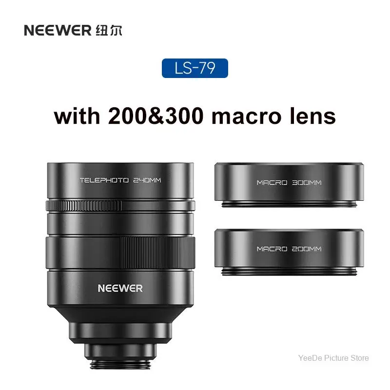 NEEWER LS-79 Obiettivo Teleobiettivo con Ingrandimento 2X, Lente Macro Esterna per iPhone, Vivo, Xiaomi, Oppo, Samsung e Altri Smartphone - Image 2