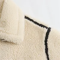 Autumn New Women's European and American Style Artificial Fur Effect Motorcycle Jacket Coat with Fur Integration - Image 4