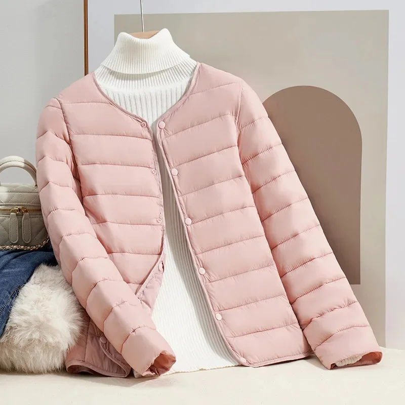 Pink [liner cotton-padded coat]]