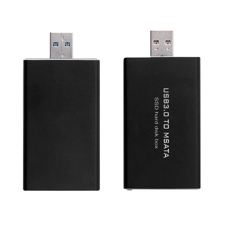 USB mSATA SSD 하드 디스크 박스 변환기 어댑터 케이스용 외부 인클로저