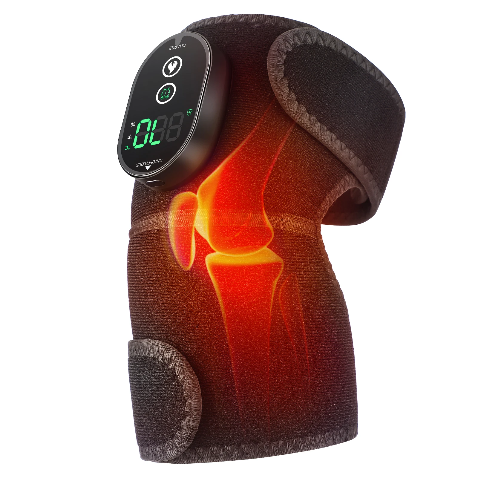 

Electric Shoulder Knee Brace Heating 45-70℃ 6 Levels Joint Arthritis Pain Relief LED Control Knee Support Belt Brace Health Care