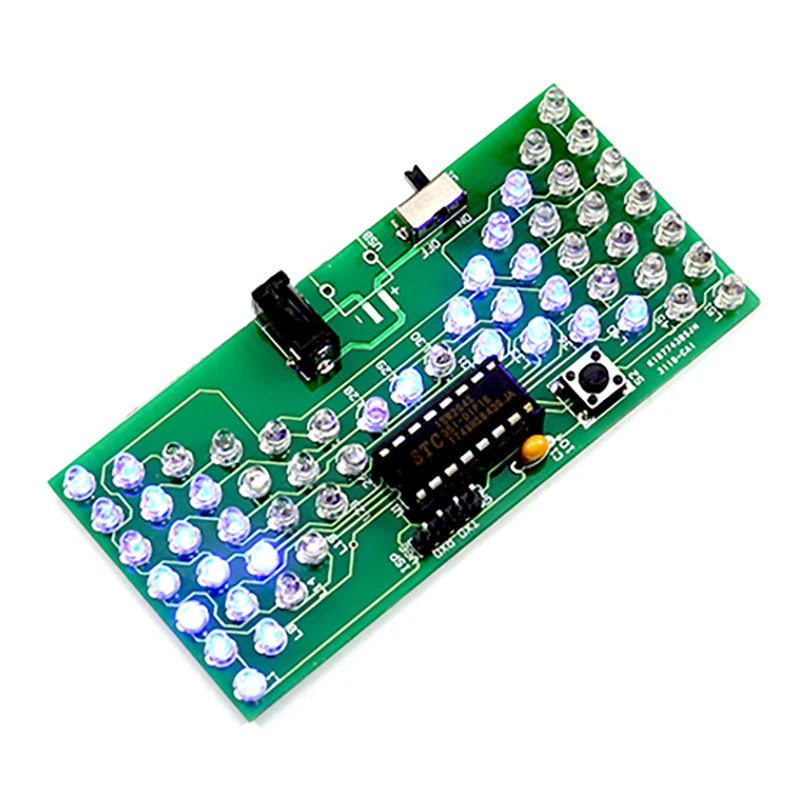 Diode électroluminescente LED sablier électronique bricolage Kit électronique 5V soudage amusant composant électronique formation aux compétences de soudage