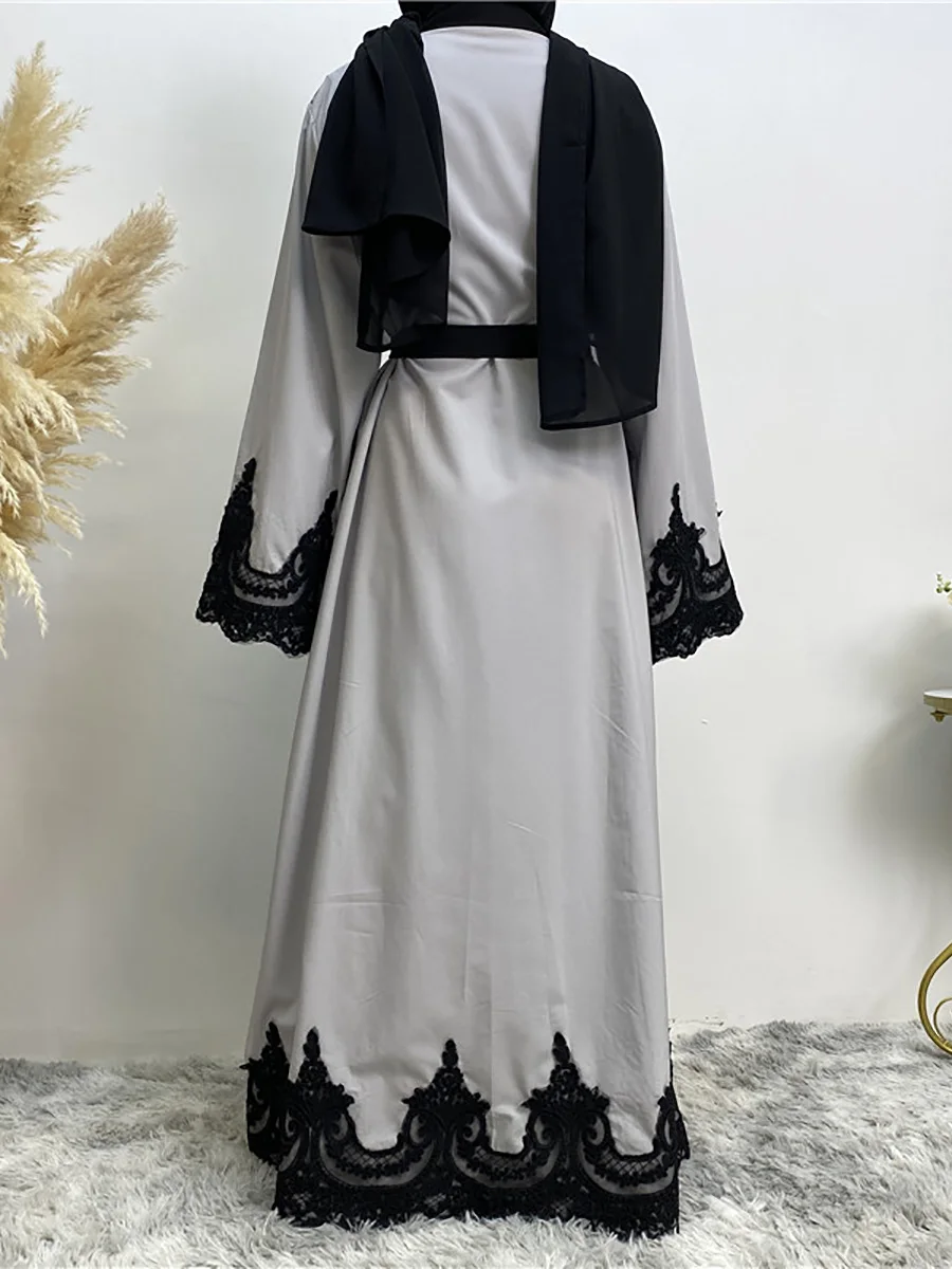 36/5000 Moderate Abaya Ramadan abaya for women Muslim Turkish Arab abaya Islamic Clothing for Muslim women Kimono abaya - Image 6