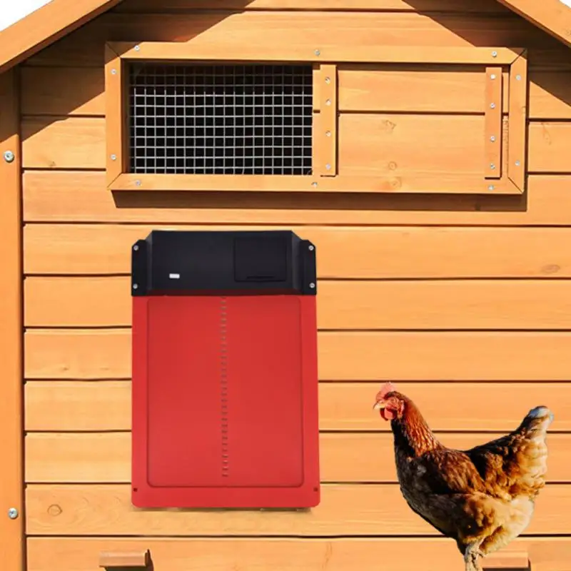  GIFANK Puerta automática de gallinero con sensor de luz,  abridor de puerta de pollo impermeable, funciona con baterías, puerta  automática para correr pollo, accesorios de gallinero : Patio, Césped y  Jardín